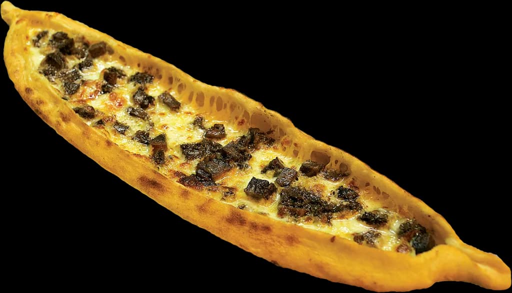 Kavurmalı Kaşarlı Pide