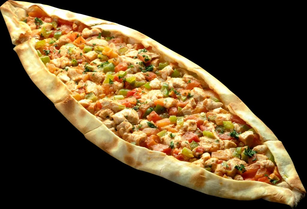 Kaşarlı Mantarli Sebzeli Pide